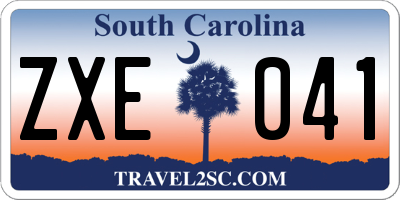 SC license plate ZXE041