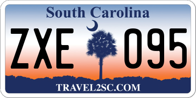 SC license plate ZXE095