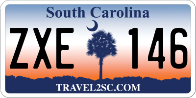 SC license plate ZXE146