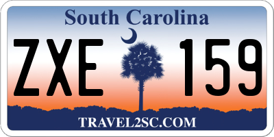 SC license plate ZXE159