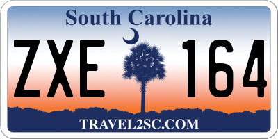 SC license plate ZXE164
