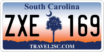 SC license plate ZXE169
