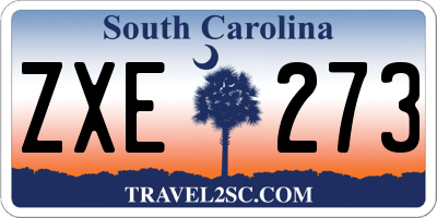 SC license plate ZXE273