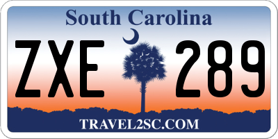 SC license plate ZXE289