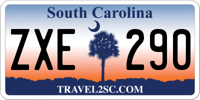 SC license plate ZXE290