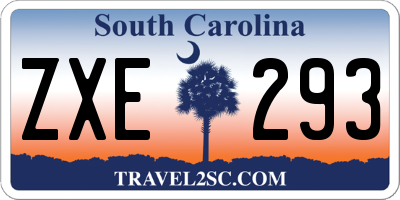 SC license plate ZXE293