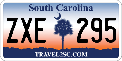 SC license plate ZXE295
