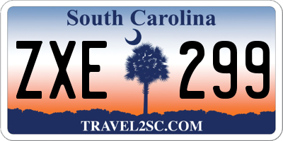 SC license plate ZXE299