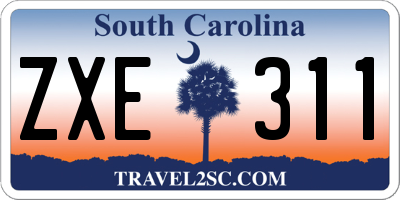 SC license plate ZXE311