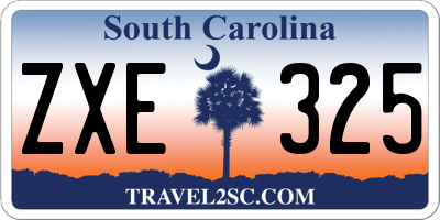 SC license plate ZXE325