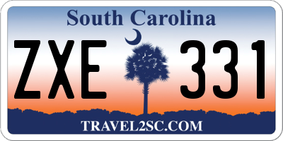 SC license plate ZXE331