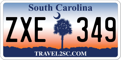 SC license plate ZXE349