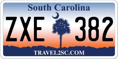 SC license plate ZXE382