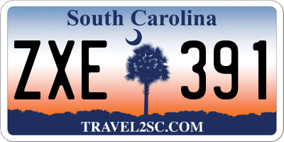 SC license plate ZXE391