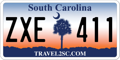 SC license plate ZXE411