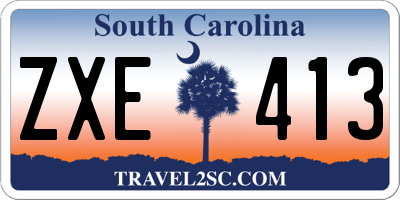SC license plate ZXE413