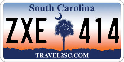 SC license plate ZXE414