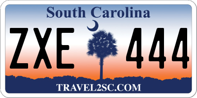SC license plate ZXE444