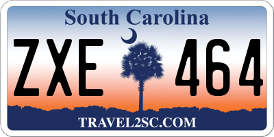 SC license plate ZXE464