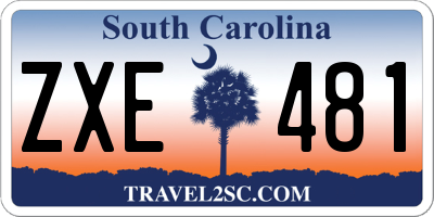 SC license plate ZXE481