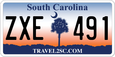 SC license plate ZXE491
