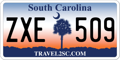 SC license plate ZXE509