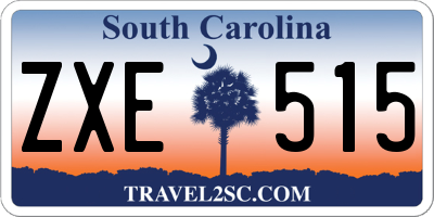 SC license plate ZXE515