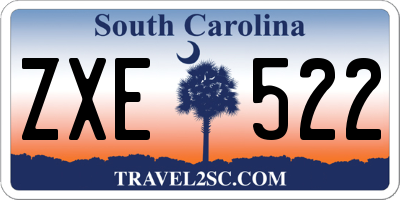 SC license plate ZXE522