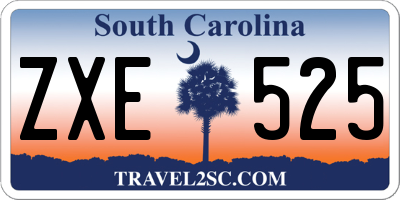 SC license plate ZXE525