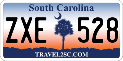SC license plate ZXE528