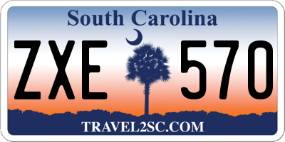 SC license plate ZXE570