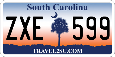 SC license plate ZXE599