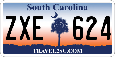 SC license plate ZXE624