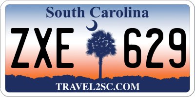 SC license plate ZXE629
