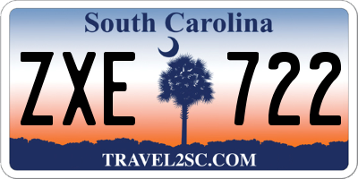 SC license plate ZXE722