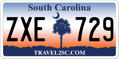 SC license plate ZXE729