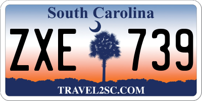 SC license plate ZXE739