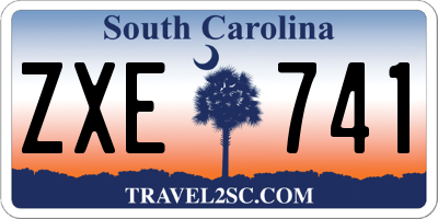SC license plate ZXE741