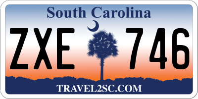 SC license plate ZXE746
