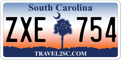SC license plate ZXE754