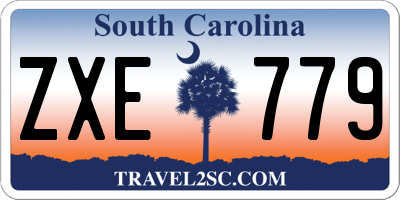 SC license plate ZXE779