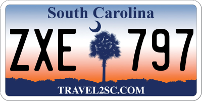 SC license plate ZXE797