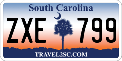 SC license plate ZXE799