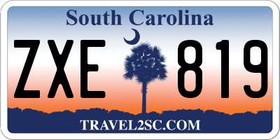 SC license plate ZXE819