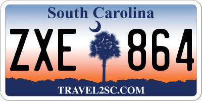 SC license plate ZXE864