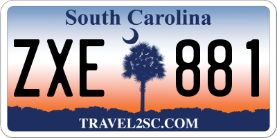 SC license plate ZXE881