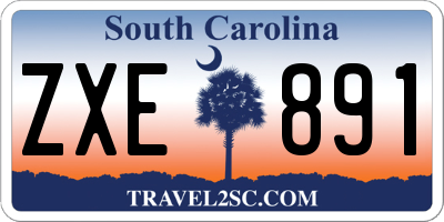 SC license plate ZXE891