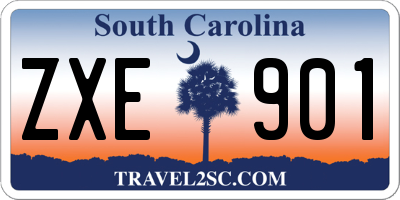 SC license plate ZXE901