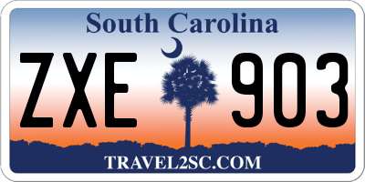 SC license plate ZXE903