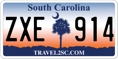 SC license plate ZXE914
